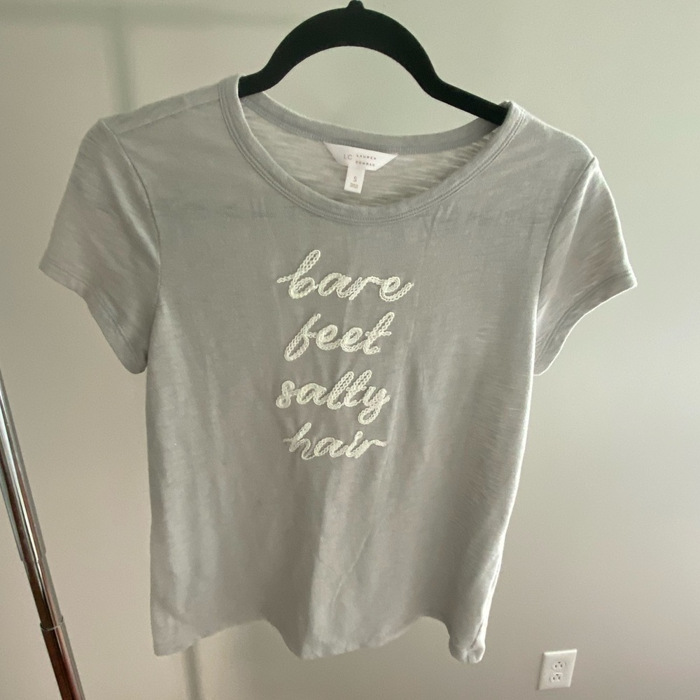 Lauren Conrad Bare Feet Salty Hair Tee